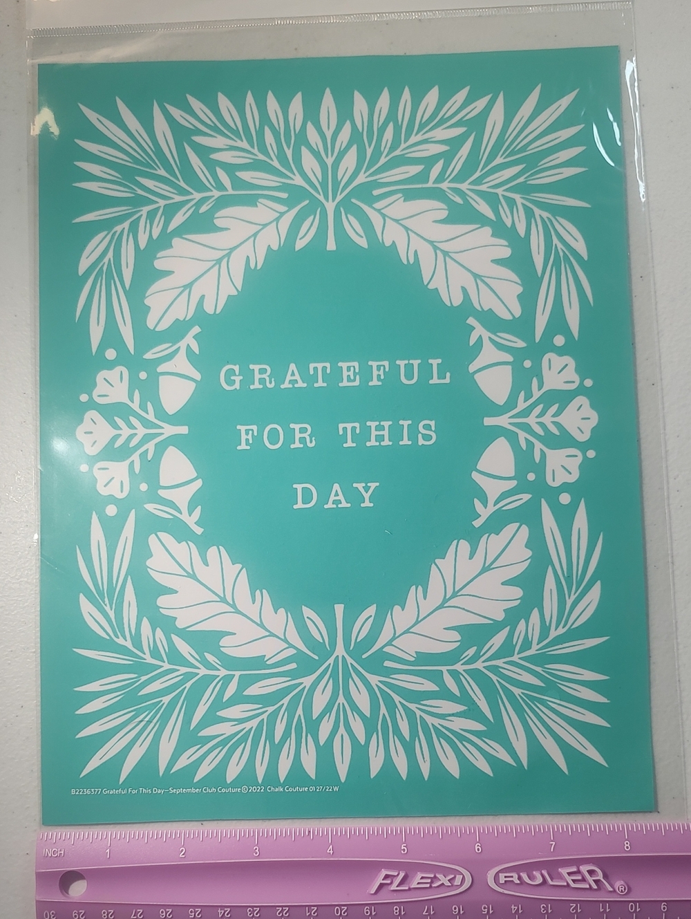 Chalk Couture Transfer Grateful For This Day New In Package